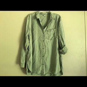 Olive Green Button Up